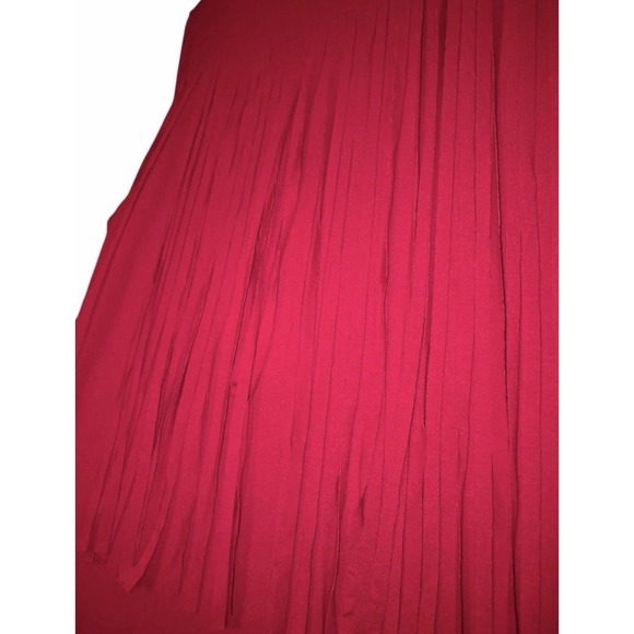IDYLLWIND Fueled By Miranda Lambert Women's LARGE Red Western Rodeo Fringe Dress - Picture 7 of 7